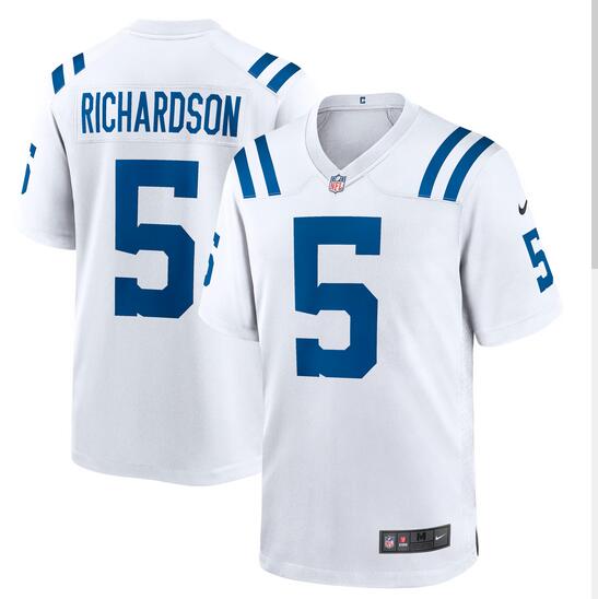 Men Indianapolis Colts #5 Anthony Richardson Nike white Alternate Game NFL Jersey->youth nba jersey->Youth Jersey